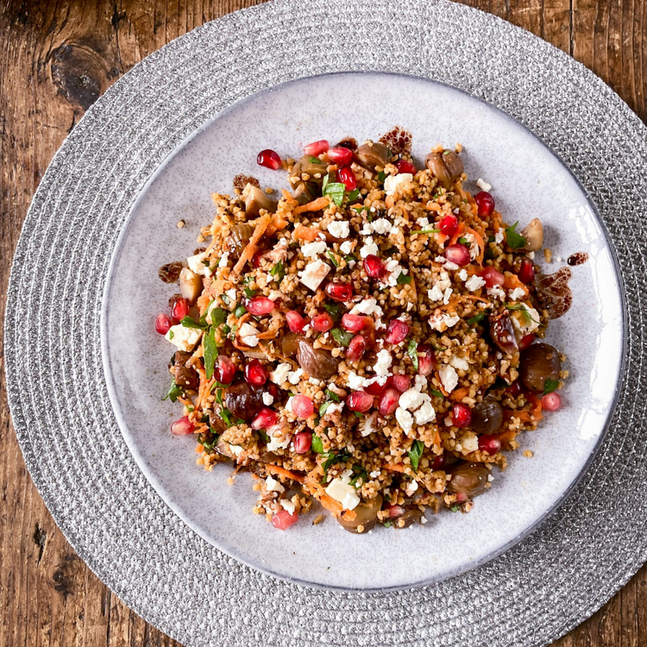 Σαλάτα με Κάστανα, Κινόα και Φέτα